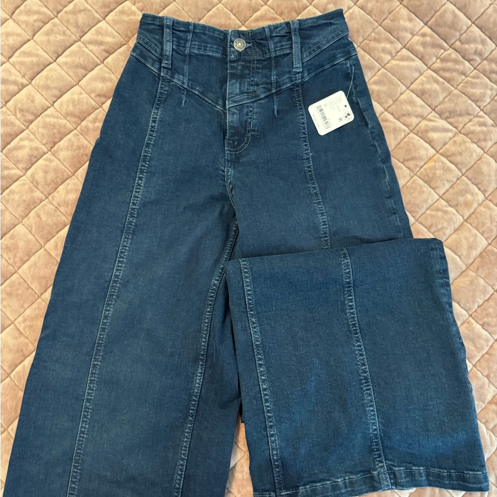 We The Free Dark Blue Denim Pants